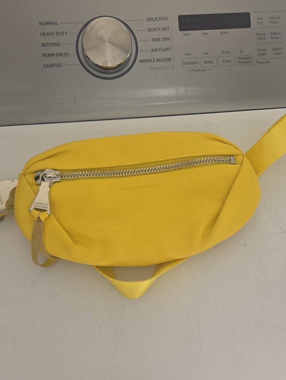 Aimee Kestenberg Leather Convertible Milan Belt Bag Lemon